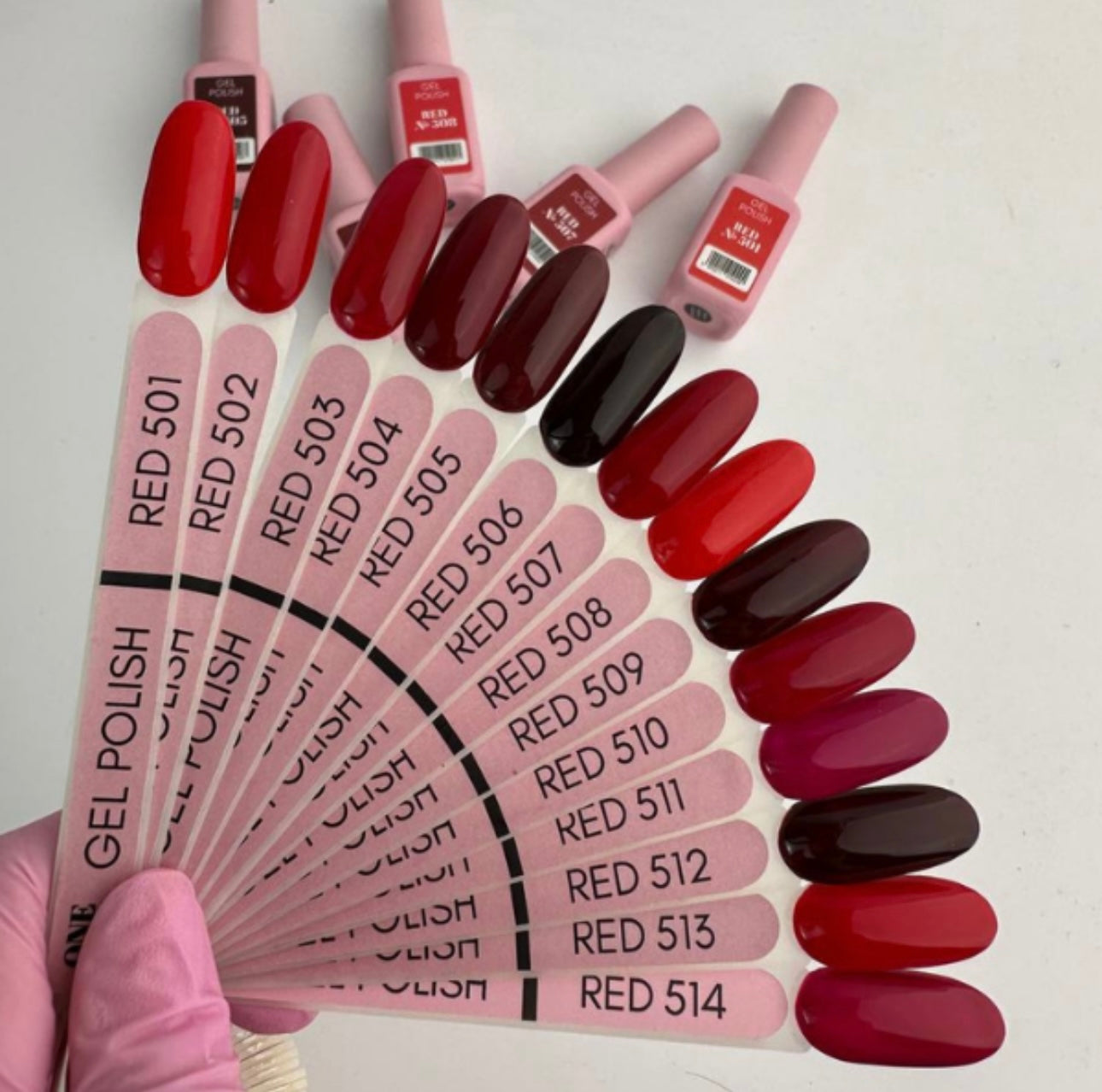 Gel Polish Red Collection One Pro Line