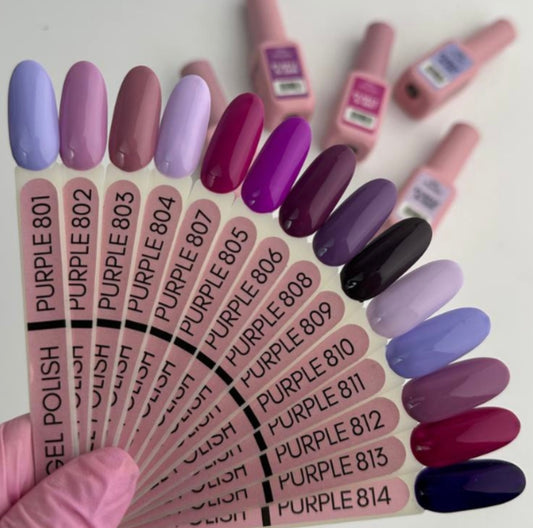 Gel Polish Purple Collection One Pro Line