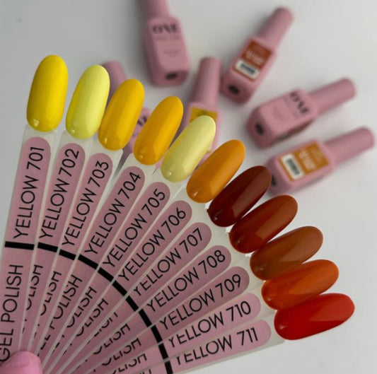Gel Polish Yellow Collection One Pro Line