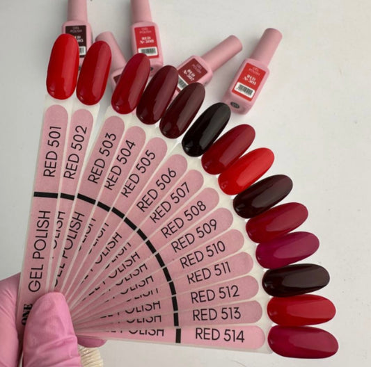 Gel Polish Red Collection One Pro Line